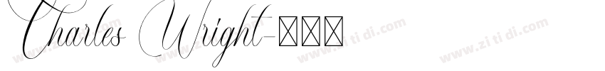 Charles Wright字体转换